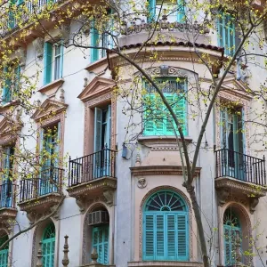Building facade, Montevideo, Uruguay