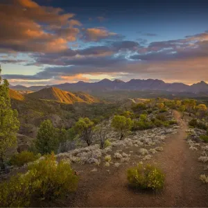 Bunyeroo valley inside the Ikara National Park, Southern Flinders Ranges, South Australia Bunyeroo valley inside the Ikara National Park, Southern Flinders Ranges, South Australia