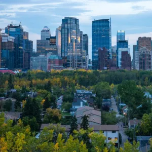 Calgary city, Canada fall folliage