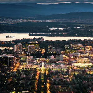 Canberra City Centre, View from Mount Ainslie, Australian Capital Territory