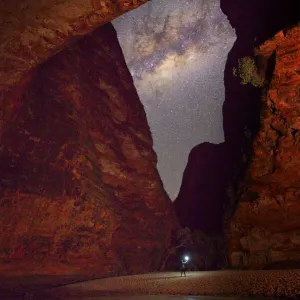 Cathedral Gorge window to the stars