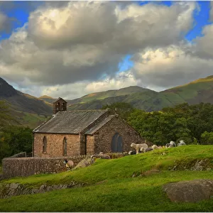 A Chapel in the valley, Lakes district, Cumbria, England