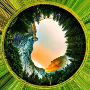 Yosemite Valley Print - Circle View