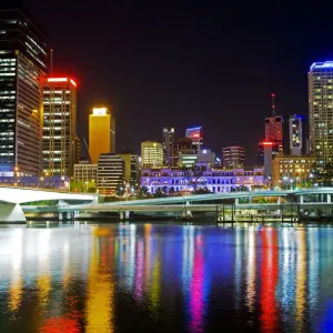 City skyline and Brisbane River