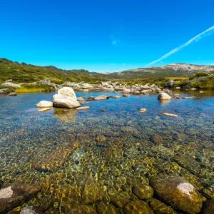 Clear water in Kosciuszko National Park