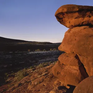 Close up of a Red Sandstone Rock Formation, Finke Gorge National Park, Northern territory, Australia