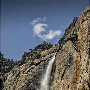 A cloud above Yosemite falls, California