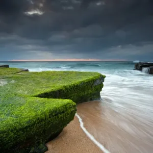 Cloudy morning at beach
