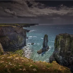 Coastal scene at Flimstone Bay, Pembrokeshire, Wales, United Kingdom