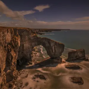 Coastal scene at Flimstone Bay, Pembrokeshire, Wales, United Kingdom