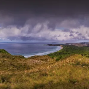 Coastal views, towards Black point and Colliers beach, King Island, Bass Strait, Tasmania, Australia