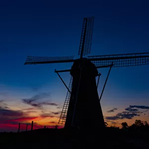 Colourful Sunset Behind The Lily - Dutch Windmill - Stirling Ranges
