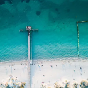 coogee jetty drone photo