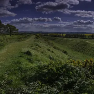 Countryside view at Badbury Rings, Dorset, England, United Kingdom