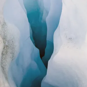 Crevasse in Franz Josef Glacier Crevasse in Franz Josef Glacier