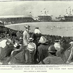 Cricket test match England vs Australia, December 1897, Sydney Cricket Ground, 19th Century History sport