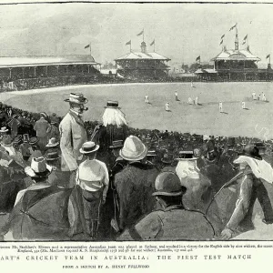 Cricket test match England vs Australia, December 1897, Sydney Cricket Ground, 19th Century History sport