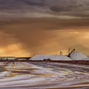 Dampier Salt Print, Port Hedland Stormy Weather