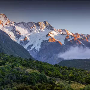 Dawn light of the Mt. Cook range, South Island, New Zealand