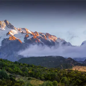 Dawn light of the Mt. Cook range, South Island, New Zealand