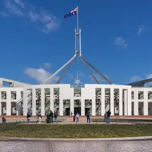 Daytime View Of Parliament House, Canberra, Australia