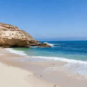 Deserted beach and blue water, Australia Deserted beach and blue water, Australia
