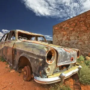Deserted car Deserted car