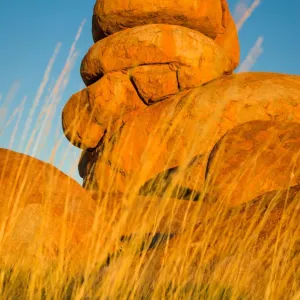 Devils Marbles in Australian outback Devils Marbles in Australian outback
