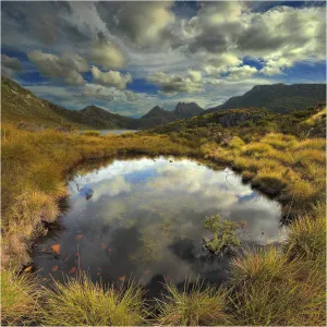 Dove lake, Cradle Mountain National Park, central Tasmanian highlands