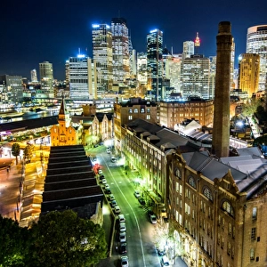 Downtown Sydney from Sydney Harbour Bridge