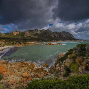 Dramatic light on the Docks on the west coastline of Flinders Island, Bass Strait, Tasmania