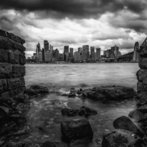Sydney Moody Day Print from Kirribilli Park Sydney Moody Day Print from Kirribilli Park