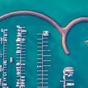 Airlie Beach Port Drone Print