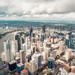 Drone photo of Brisbane city Drone photo of Brisbane city