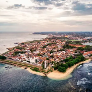 Drone photo of Galle city, Sri Lanka