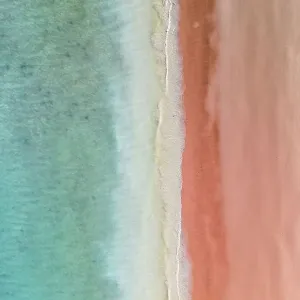 Drone photo looking down on a beach scene in Roebuck Bay, Broome, Western Australia, Australia Drone photo looking down on a beach scene in Roebuck Bay, Broome, Western Australia, Australia