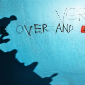 Dropping into a Skateboarding Bowl Shadow Dropping into a Skateboarding Bowl Shadow