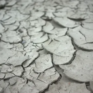 Dry season - cracked land