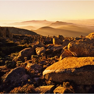 Dusk on the summit of Mount Wellington, Hobart Tasmania