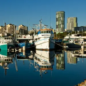 Early morning at Bay Marina Early morning at Bay Marina