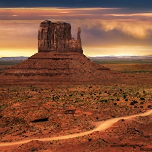 The East and West Mitten Buttes Of Monument Valley, Arizona-Utah, United States