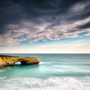 Eroded rock formation in ocean Eroded rock formation in ocean
