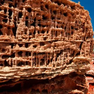 Eroded sandstone, Reddell Beach, Broome WA Eroded sandstone, Reddell Beach, Broome WA