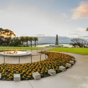 Eternal flame and State memorial, Perth, Western Australia, Australia Eternal flame and State memorial, Perth, Western Australia, Australia