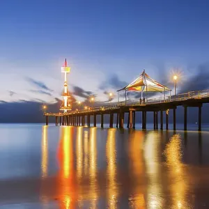 Evening at Brighton Jetty, Adelaide, South Australia Evening at Brighton Jetty, Adelaide, South Australia