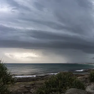 Fierce storm in Caloundra, Australia