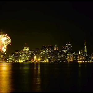 Fireworks San Francisco bay, California, United States