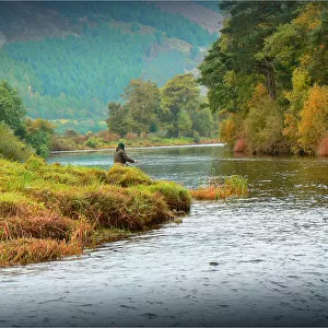Fishing the Tweed River, Southern Scotland in the borders area