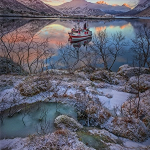 A Fjord Dawn in Winter