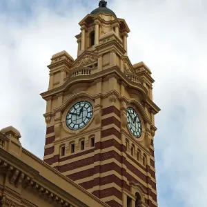Flinders Street Railway Station Clock Tower Flinders Street Railway Station Clock Tower